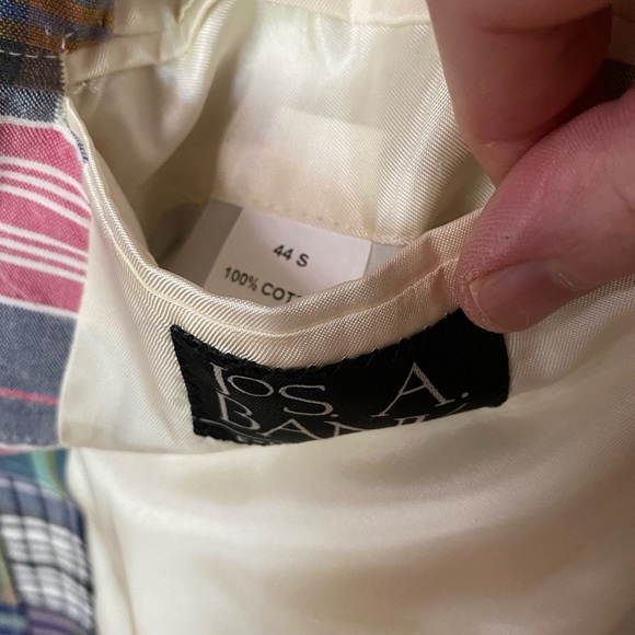 Jos A Bank Madras Plaid Sportscoat - Picture 3 of 3